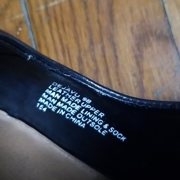 Steve Madden Bleather PU Black Pumps Sz 8 - Picture 4 of 4